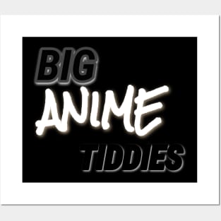 Big anime tiddies calligraphy Posters and Art